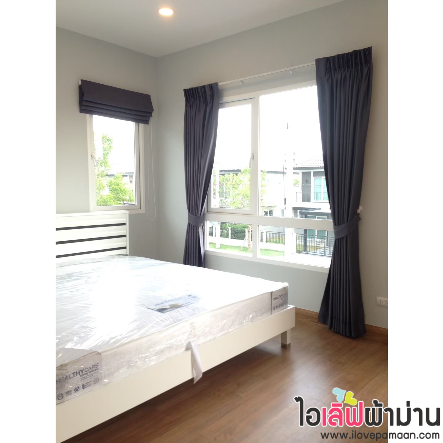 [H424] Centro รังสิตคลอง4-วงแหวน ม่านจีบ ม่านพับ ผ้าโปร่ง