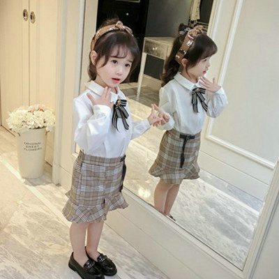 yw823 เสื้อ+กระโปรง size 7-15 5 ชุดต่อแพ็ค