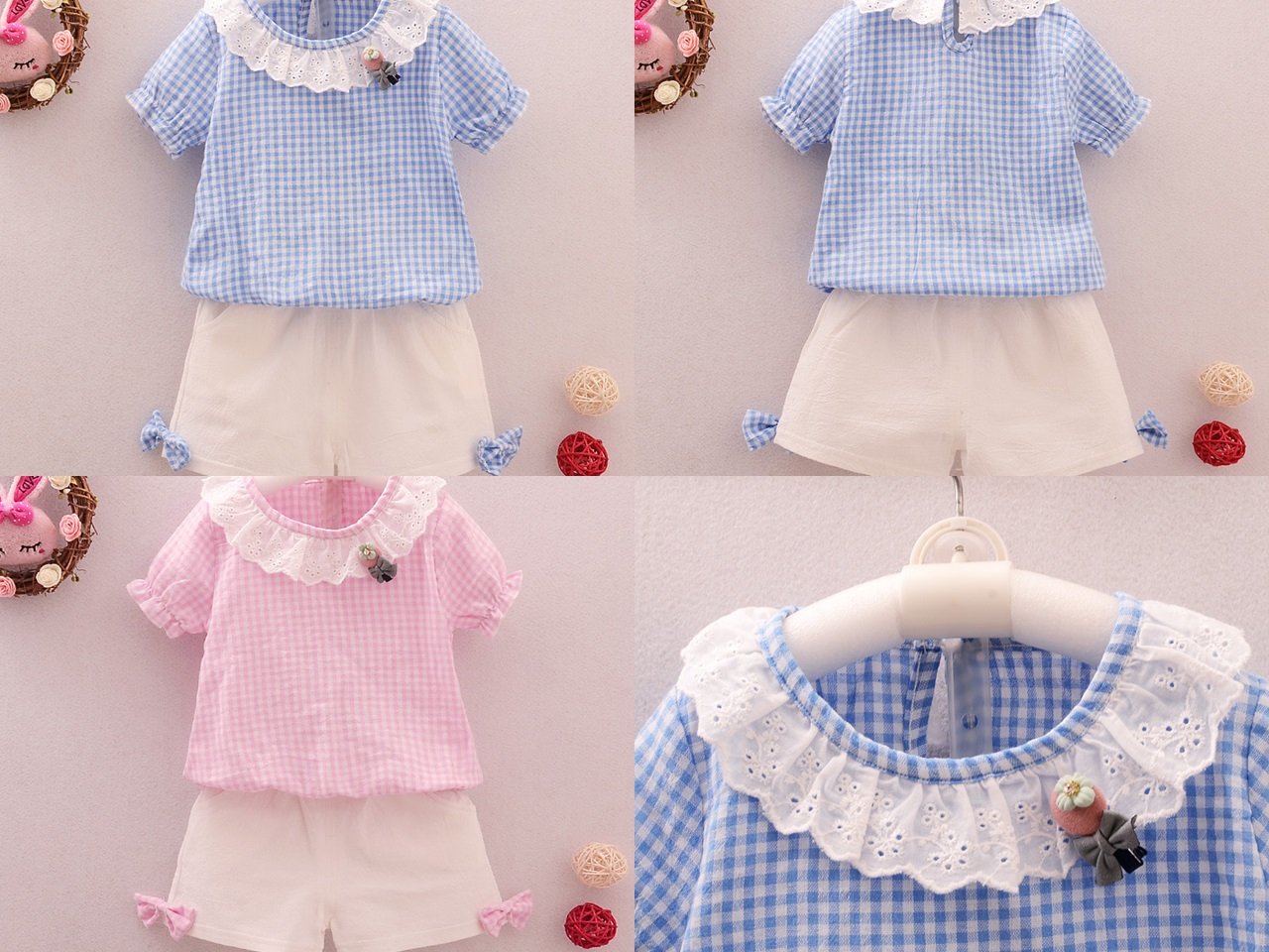 ha340 เสื้อ+กางเกง size 80-110 4ตัวต่อแพ็ค