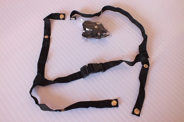 สายรัดคางไนล่อน 4 จุด แบบกระดุมเหล็ก ใส่ได้กับหมวกนิรภัยทุกรุ่น