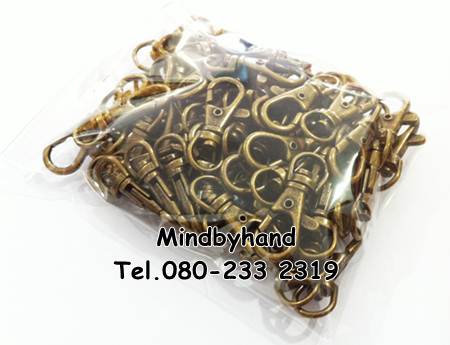 ตะขอก้ามปู สีบลัสทอง ขนาด 3.8 ซม.