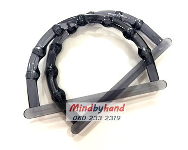 หูกระเป๋าพลาสติก ตัว D ลายข้อไผ่