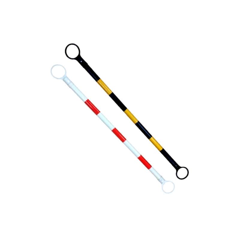 ท่อกั้นกรวยแบบยืดหดได้ / Baricade ขนาด 1" ยาว 2 เมตร มี 2 สีให้เลือก สีเหลือง-ดำ สีขาว-แดง