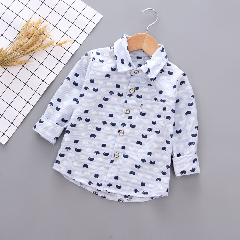 ha490 เสื้อเชิร์ตแขนยาว size 80-110 4ตัวต่อแพ็ค