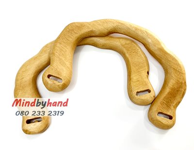 หูกระเป๋าไม้ ทรงมะขาม