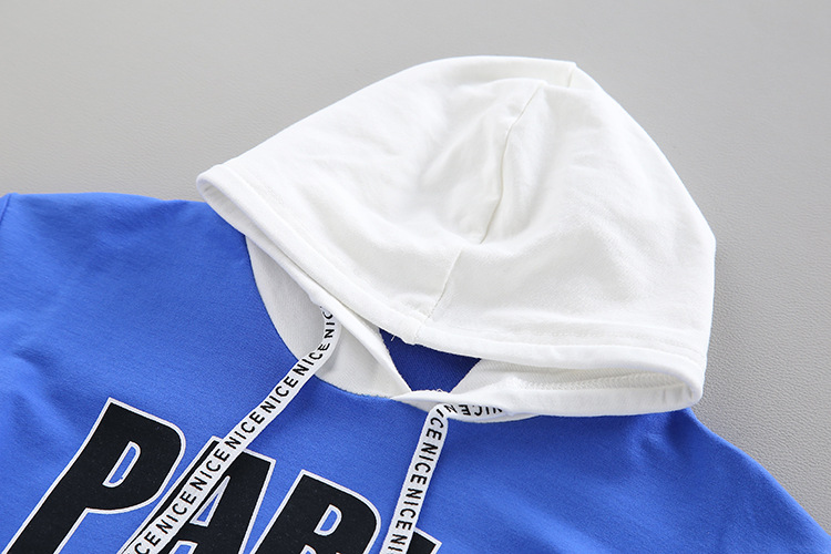 ha563 เสื้อแขนยาวมีฮู๊ด+กางเกง size 80-110 4ตัวต่อแพ็ค