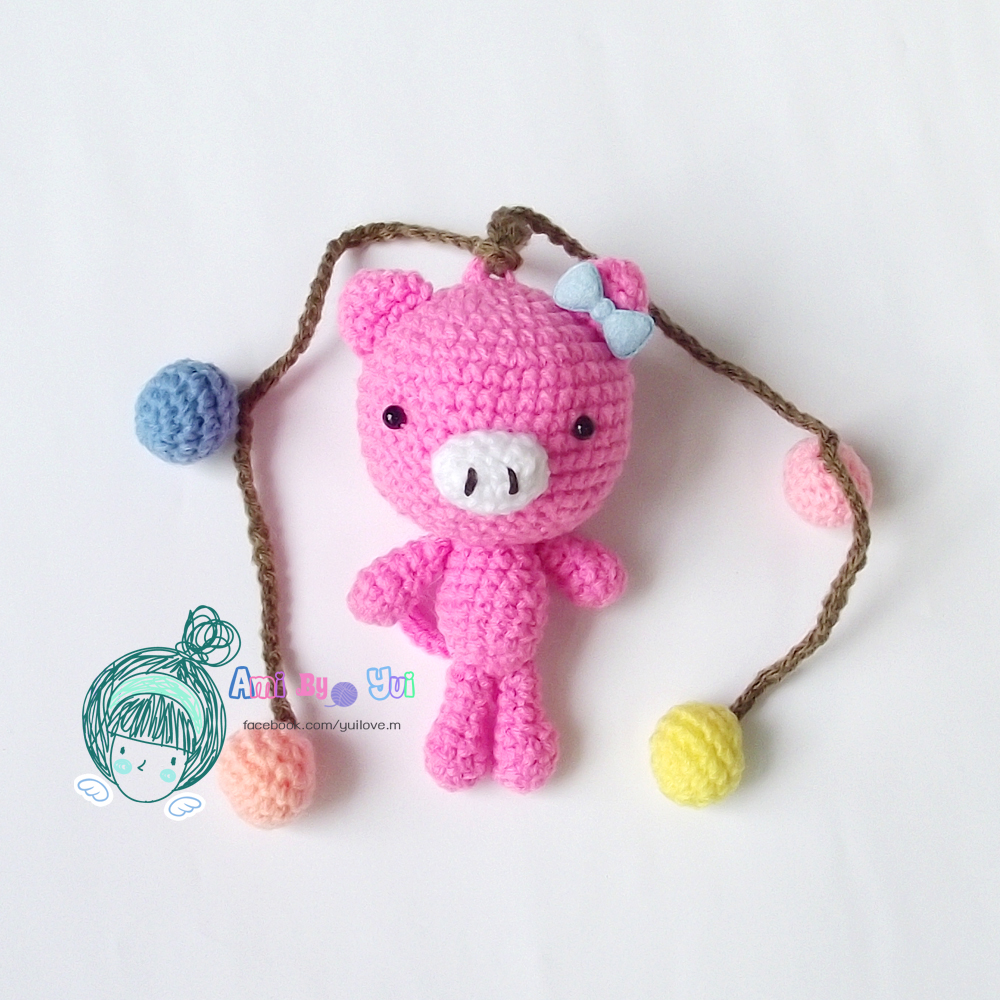 พวงห้อยกระเป๋าหมูพิงค์กี้