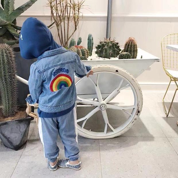 yw766 แจ็กเก็ตยีนส์ size 7-15 5 ชุดต่อแพ็ค