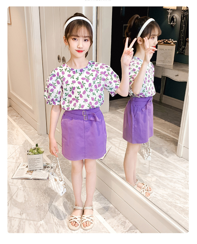 dr4890 เสื้อ+กระโปรง เด็กโต 3 ตัวต่อแพ็ค 110-170 (เลือกไซส์ได้ให้ครบแพ็ค)