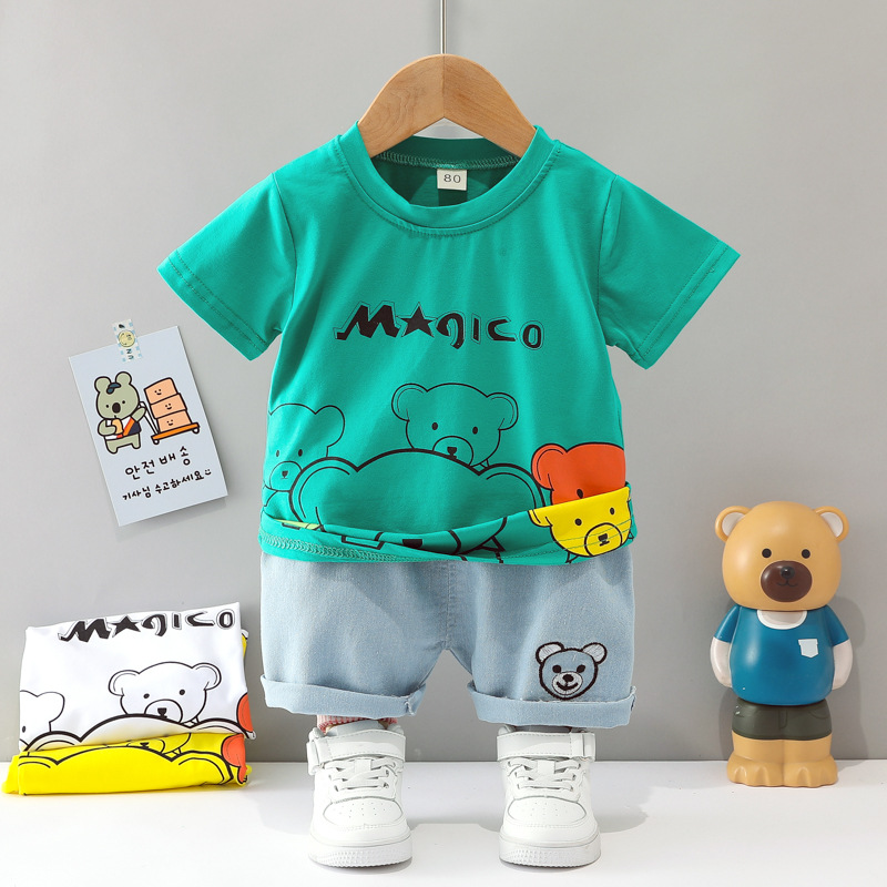 ha1563 เสื้อ+กางเกง size 80-110 จำนวน 4 ตัวต่อแพ็ค
