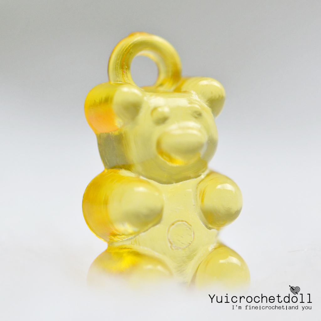 🧸 จี้อะคริลิครูปหมี ทำเครื่องประดับ กำไล สร้อย พวงกุญแจ [แพค 25 ชิ้น] DIY Craft