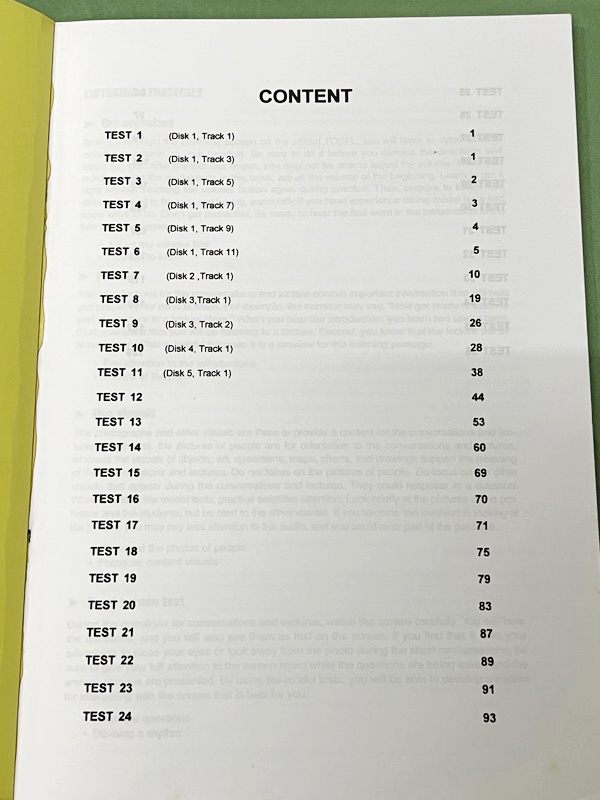 ►Fast English◄ หนังสือกวดวิชา Fast English เล่ม TOEFL : Listening มี Test ทั้งหมด 36 ชุด ไม่มีเฉลย ในหนังสือมีเขียนเล็กน้อย หนังสือเล่มหนาใหญ่