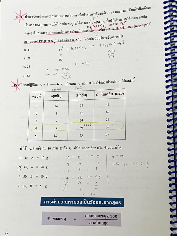 ►หนังสือเคมี อ.อุ๊◄ หนังสือตะลุยโจทย์ ม.ปลาย สรุปเนื้อหาครบทั้งหมดทุกบทในระดับชั้น ม.ปลาย มีข้อสอบตะลุยโจทย์ด้านหลัง จดครบเกือบทั้งเล่ม จดละเอียดมาก มีจดเทคนิคลัดการทำโจทย์เยอะมาก มีจดเน้นจุดที่ต้องระวังตัวห้อย และข้อห้ามสำคัญที่ไม่ควรทำตอนคำนวณสูตร หนังส
