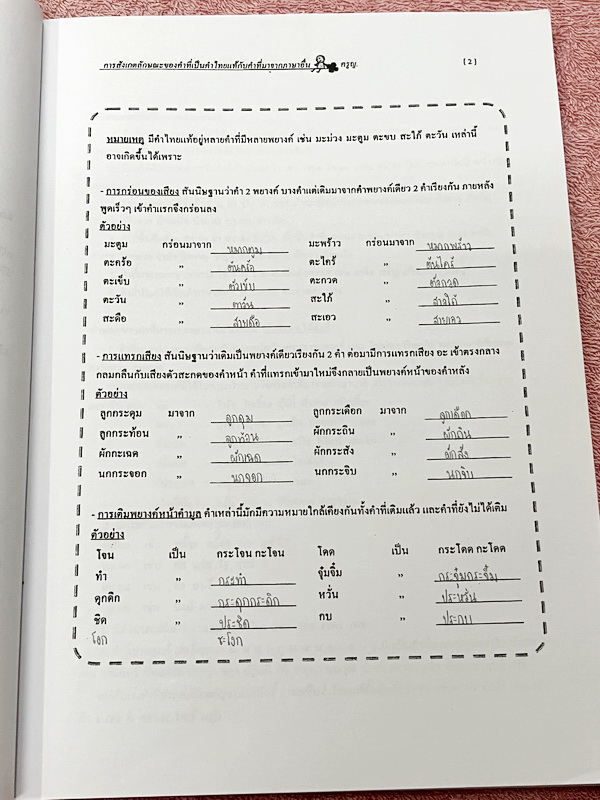 ►ครูหญิง◄ ปรับพื้นฐานภาษาไทย เล่ม 1+2 สรุปหลักภาษา และหลักการใช้ไวยากรณ์ในวิชาภาษาไทย มีหลักการสังเกต และหลักการทำโจทย์เยอะมาก เหมาะสำหรับนักเรียนชั้น ม.ต้น และนักเรียนที่กำลังเตรียมสอบเข้า ม.4 เล่ม 1 จดครบเกือบทั้งเล่ม จดละเอียด เล่ม 2 จดบางหน้า จดละเอีย