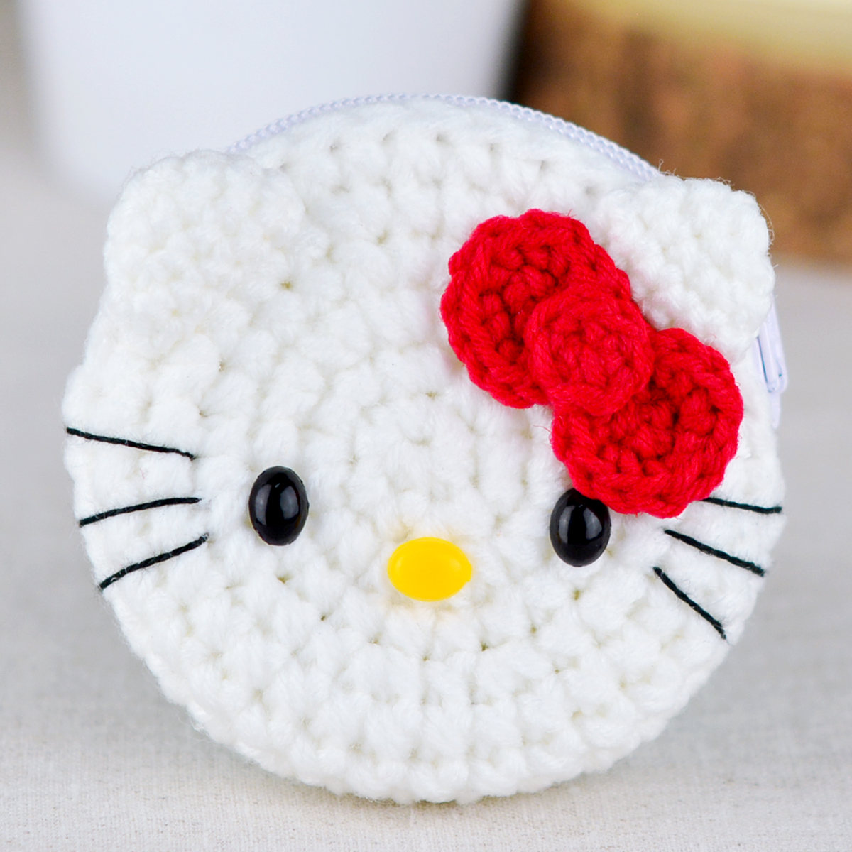 แพทเทิร์นกระเป๋าใส่เหรียญ ทรงกลม