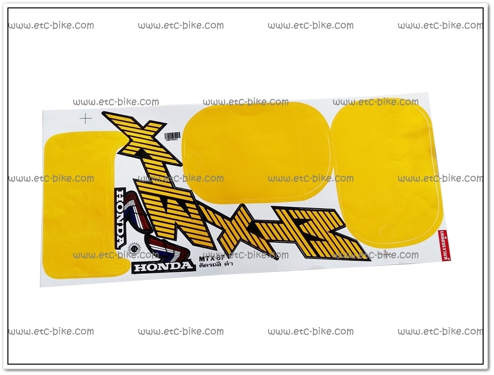 สติ๊กเกอร์ MTX ปี 87 ติดรถสีดำ