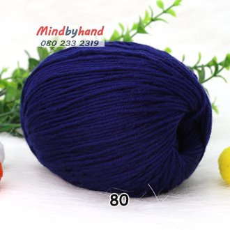 ไหมพรม Baby รหัสสี 80 Navy