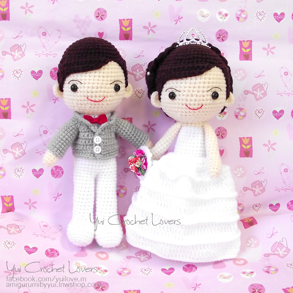 ตุ๊กตาแต่งงาน เจ้าบ่าว-เจ้าสาว 9 นิ้ว แบบที่ 1