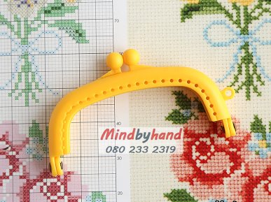 ปากกระเป๋าปิ๊กแป๊กพลาสติก ขนาด 3.5 นิ้ว