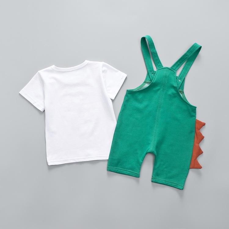 ha387 เสื้อ+กางเกงเอี๊ยม size 80-110 4ตัวต่อแพ็ค