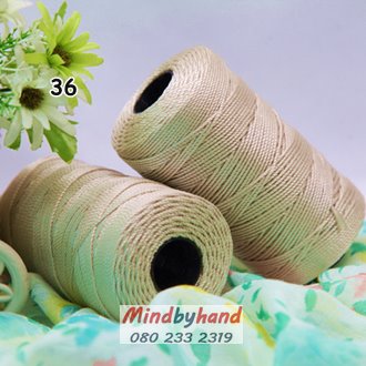 เชือกเอ็นนิ่ม ขนาด 1.5 มิล รหัสสี 36 creamy