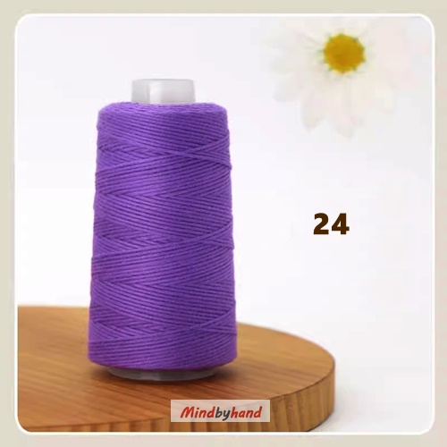 ไหมฝ้ายธรรมชาติ 24 purple