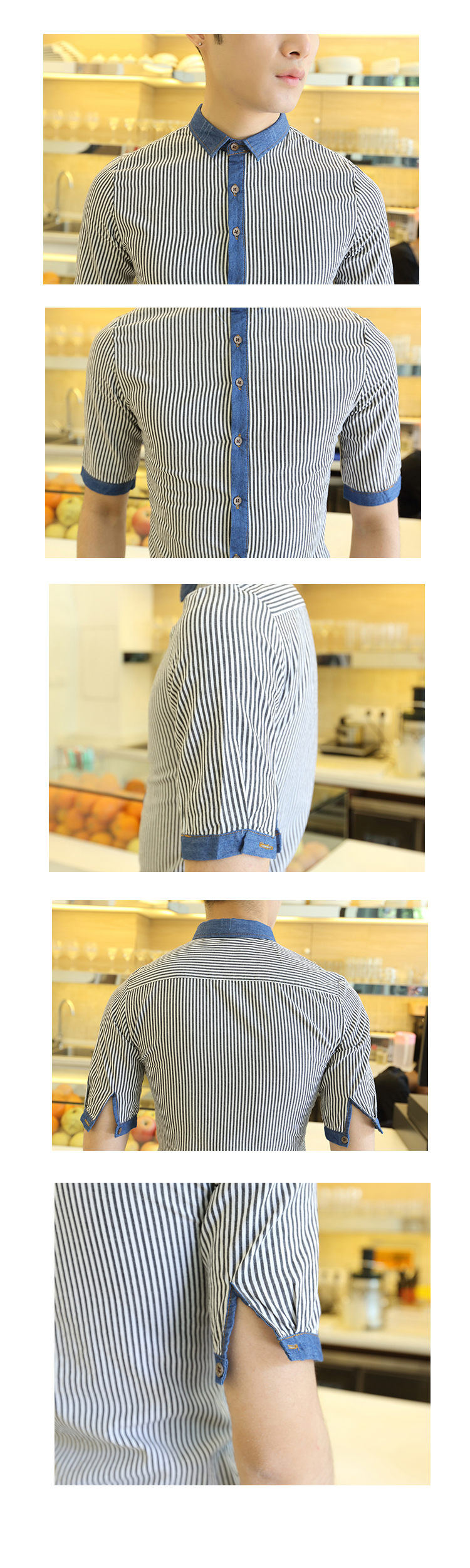 เสื้อผ้าผู้ชาย | เสื้อเชิ้ตผู้ชาย เสื้อเชิ้ตแฟชั่นชาย แขนสั้น แฟชั่นเกาหลี