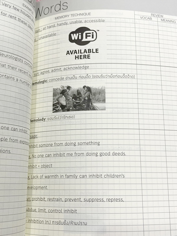 ►ครูพี่แนน Enconcept◄ MAX Note คลังคำศัพท์ 9 วิชาสามัญพร้อมเทคนิคการจำ ในหนังสือมีคำศัพท์ทั้งหมด 250คำ มีที่คั่น Hide & Remember เพื่อปิดศัพท์แล้วท่องจำ มี Memory Tecnique ซึ่งเป็นเทคนิคการจำศัพท์เฉพาะของครูพี่แนน ในหนังสือมีเขียนเล็กน้อย