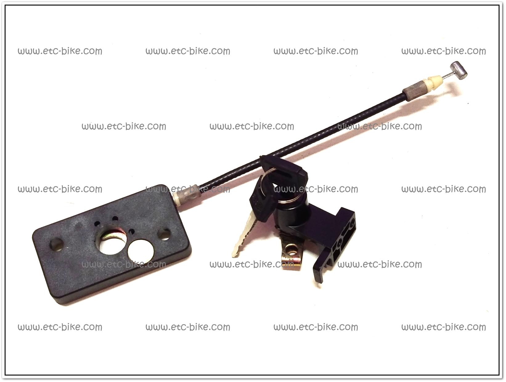 กุญแจล็อคเบาะตัวนอก RC100-G สายยาว 6 นิ้ว