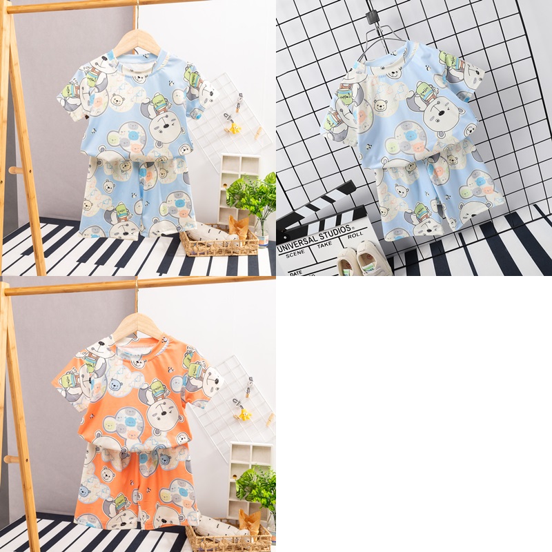ha1589 เสื้อ+กางเกง size 80-120 จำนวน 5 ตัวต่อแพ็ค
