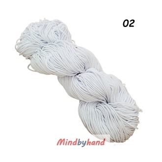 เชือกฟอกนิ่ม เกรด A แบบไจ สี 02 สีขาว (โอโม่)