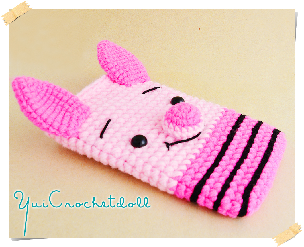 ซองใส่โทรศัพท์มือถือไหมพรม พิกเลต