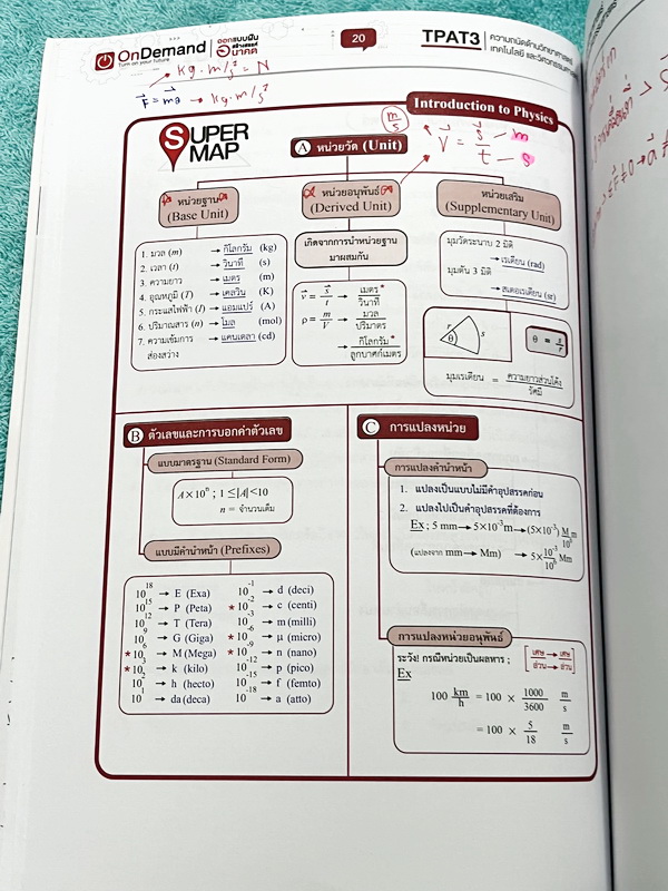 ►TPAT3◄ หนนังสือเรียนพี่เต้ย + พี่เคน ออนดีมานด์ Ondemand ปี2565-2566 ความถนัดด้านวิทยาศาสตร์ เทคโนโลยี และวิศวกรรมศาสตร์ เล่ม 2 มีสรุปเนื้อหากระชับ มีโจทย์แบบทดสอบ มีเฉลยของอาจารย์บางข้อ ในหนังสือจดครบเกือบทั้งล่ม จดละเอียด มีจดเน้นจุดที่ควรท่องจำ