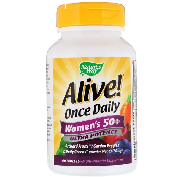 พร้อมส่ง วิตามินรวมผู้หญิง50+ Nature's Way Alive! Once Daily Women's 50+ Multi Vitamin