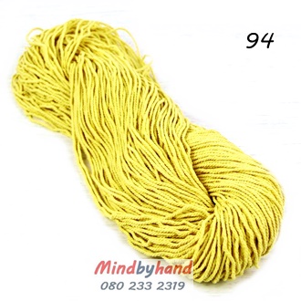 เชือกฟอก แบบไจ 94 สีเหลืองเข้ม