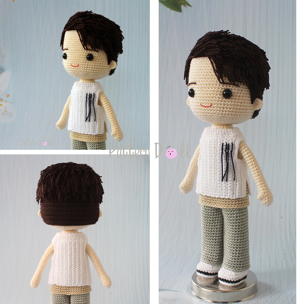 หนังสืองานฝีมือตุ๊กตาถักโครเชต์ชุดอาชีพ เซตที่ 1