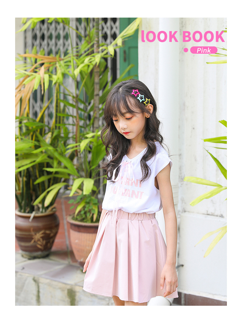 mu476 เสื้อ+กระโปรง 3 ตัวต่อแพ็ค เด็กโต size 120-170 (เลือกให้ครบแพ็ค)