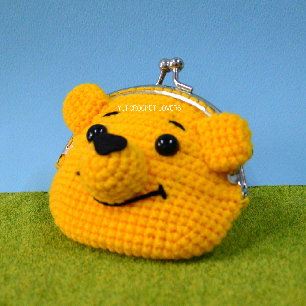 กระเป๋าปิ๊กแป๊กไหมพรมหมีพูล