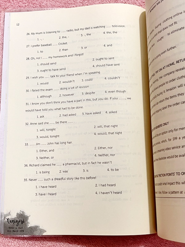 ►สอบเข้าเตรียมอุดม◄ Set หนังสือสอบเข้า ม.4 โรงเรียนเตรียมอุดมศึกษา Naniyori เล่ม 1+2 รวมแนวข้อสอบเสมือนจริง ครบทั้ง 5 วิชาหลัก วิทย์ คณิต ไทย อังกฤษ สังคม เรียบเรียงโดยรุ่นพี่เตรียมอุดมศึกษา มีแนวข้อสอบทั้งหมดมากกว่า 800 ข้อ มีเฉลยและเฉลยละเอียดครบทุกข้อ