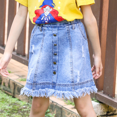 mu454 กระโปรงยีนส์ 3 ตัวต่อแพ็ค เด็กโต size 120-170 (เลือกให้ครบแพ็ค)