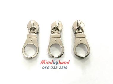 หัวซิป No.5 แบบพายสั้น สีรมควัน