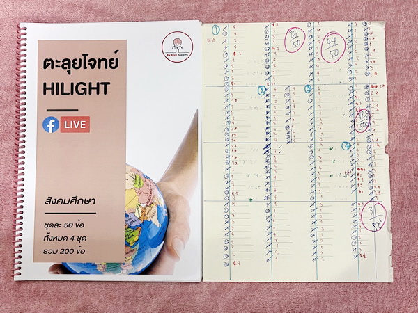 ►สอบเข้าม.1สาธิต◄ หนังสือกวดวิชา Big Brain วิชาสังคมศึกษาตะลุยโจทย์ + กระดาษโน้ตจดเฉลย ในหนังสือมีโจทย์เพื่อเตรียมตัวสอบเข้าม.1โรงเรียนสาธิตทั้งหมด 4 ชุด ชุดละ 50 ข้อ รวมทั้งหมด 200 ข้อ ในหนังสือมีจดบางหน้า มีจดเฉลยใส่กระดาษต่างหาก