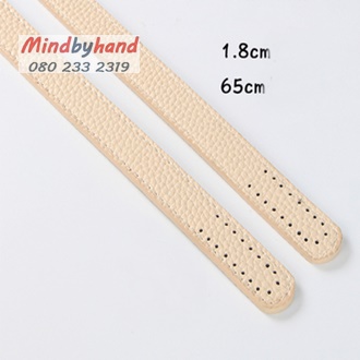 สายกระเป๋าหนังลายลิ้นจี่ ความยาว 65 cm.