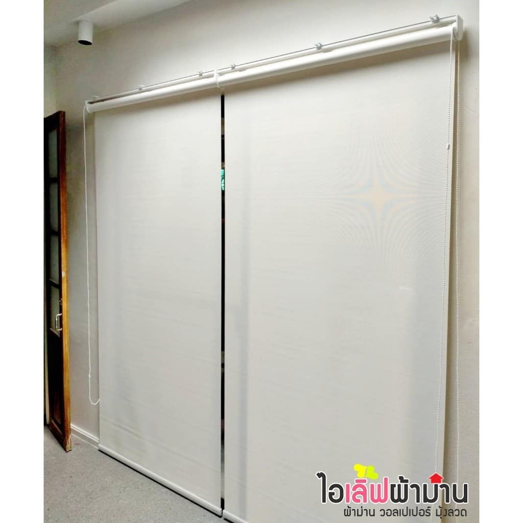 [H465] สะพานใหม่ ซ.พหลโยธิน 52 ม่านม้วนซันสกรีน รุ่นแสงผ่านได้ 3%