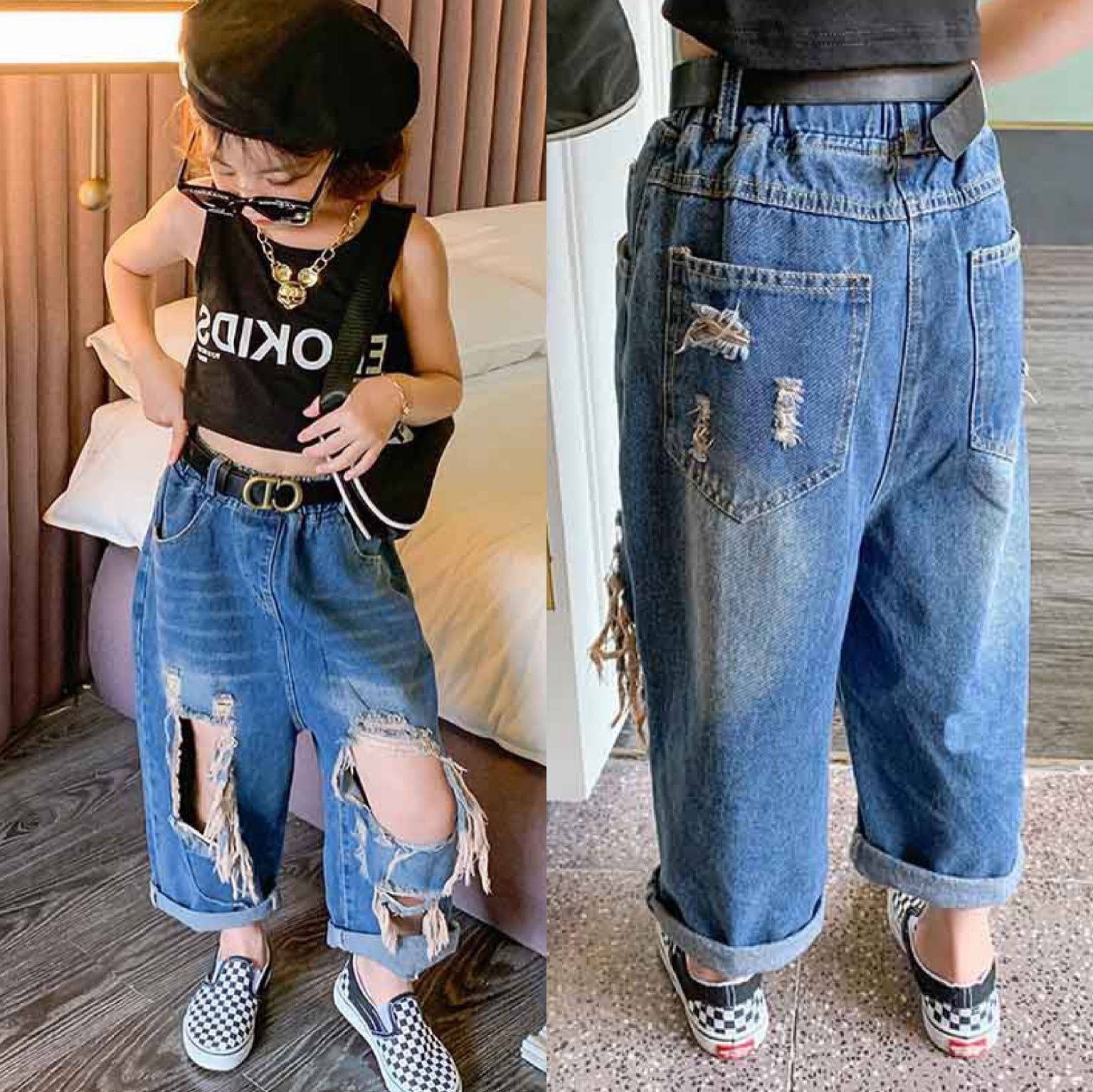 yy16 กางเกงยีนส์ size 7-15 5 ชุดต่อแพ็ค (เลือกไซส์ได้ ให้ครบแพ็ค)
