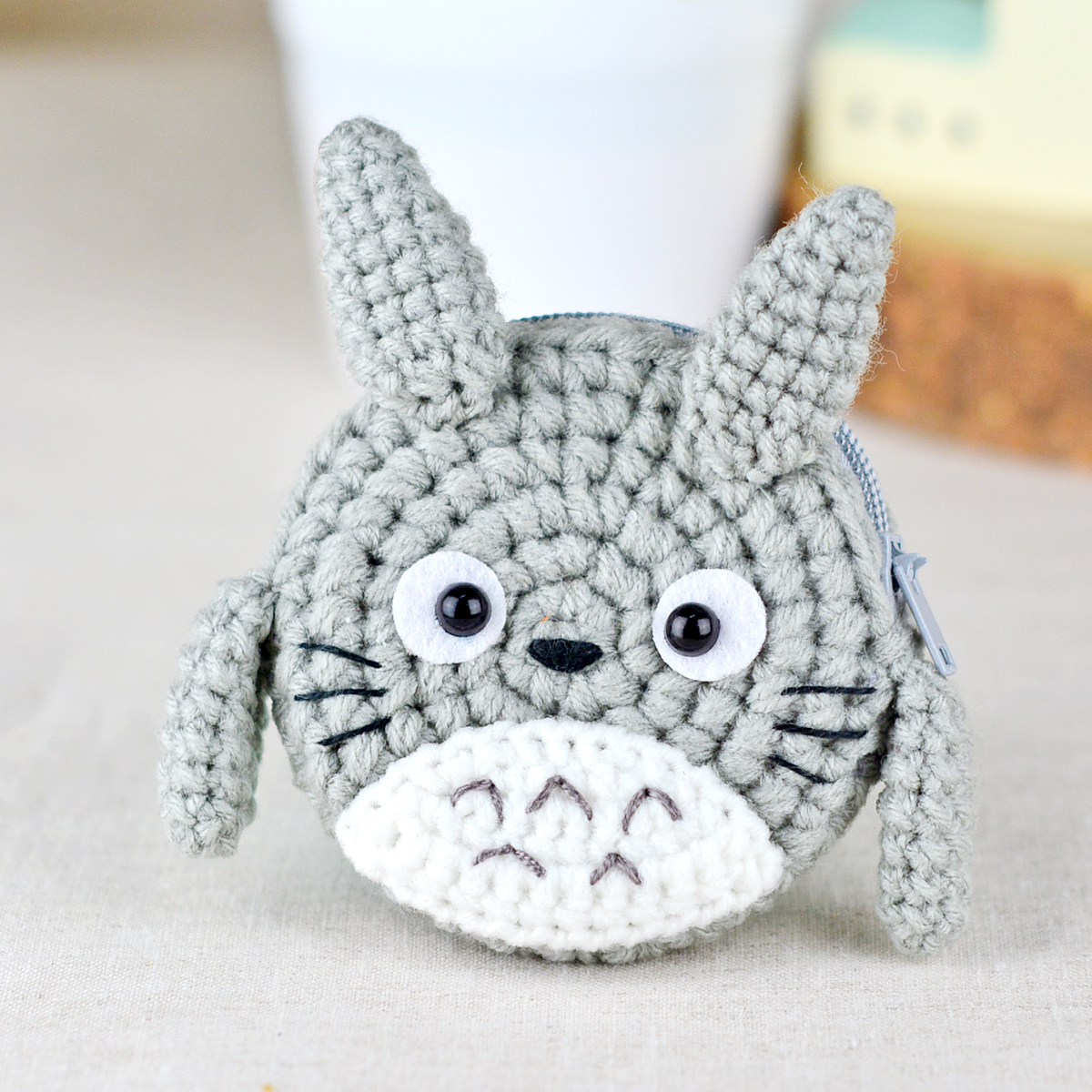 แพทเทิร์นกระเป๋าใส่เหรียญ ทรงกลม