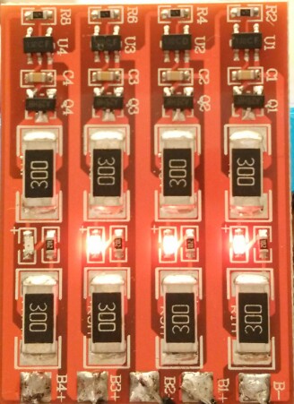 วงจรบาลานซ์เซลล์ แบตเตอรี่ ลิเที่ยม ไอร่อน ฟอสเฟต 3.2V 3.6V 12V