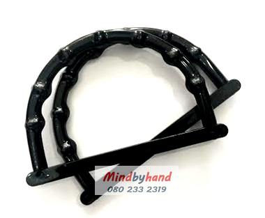 หูกระเป๋าพลาสติก ตัว D ลายข้อไผ่