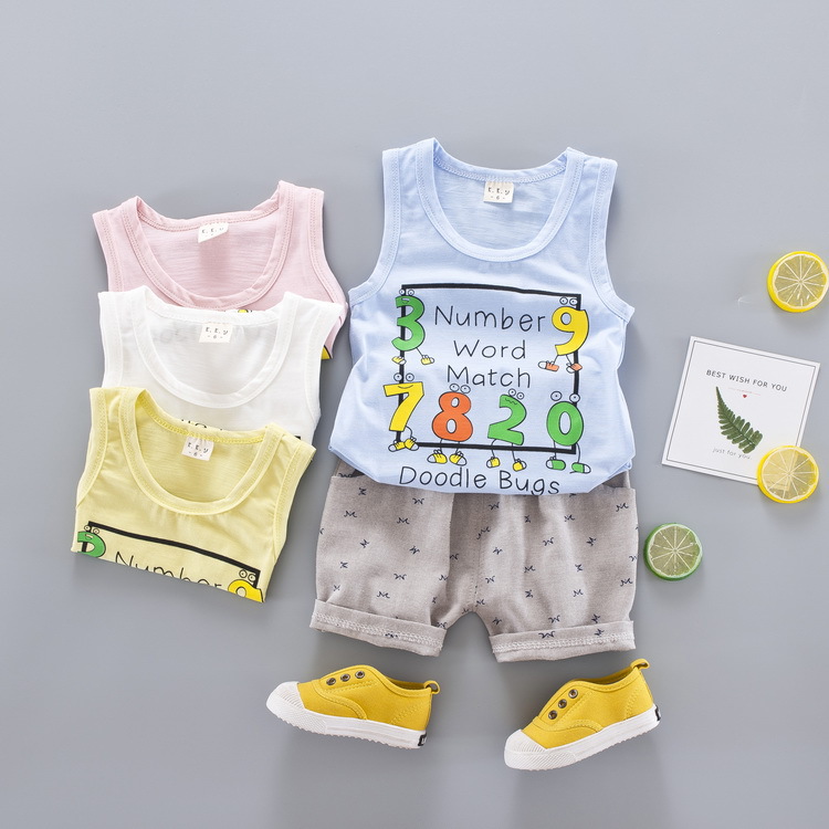 ha76 เสื้อกล้าม+กางเกง size 80-110 4 ตัวต่อแพ็ค