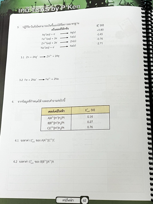 ►เคมีพี่เคน◄ Set หนังสือเรียนพิเศษ Ondemand เคมี TCAS ครบเซ็ท 5 เล่ม สรุปเนื้อหา ม.ปลายทั้งหมดเพื่อเตรียมตัวสอบเข้ามหาวิทยาลัย มีโจทย์ประจำบท และไม่มีเฉลย ในหนังสือมีเขียนบางหน้า หนังสือเล่มหนาใหญ่มากทั้งเซ็ท * เล่ม 1 มีรอยตัดมุมเล็กน้อย *
